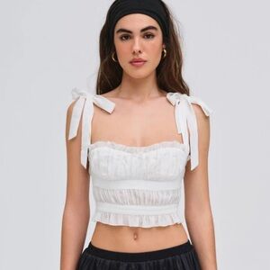 NWT FOR LOVE AND LEMONS WOMEN’S CHANTILLY CROP TOP